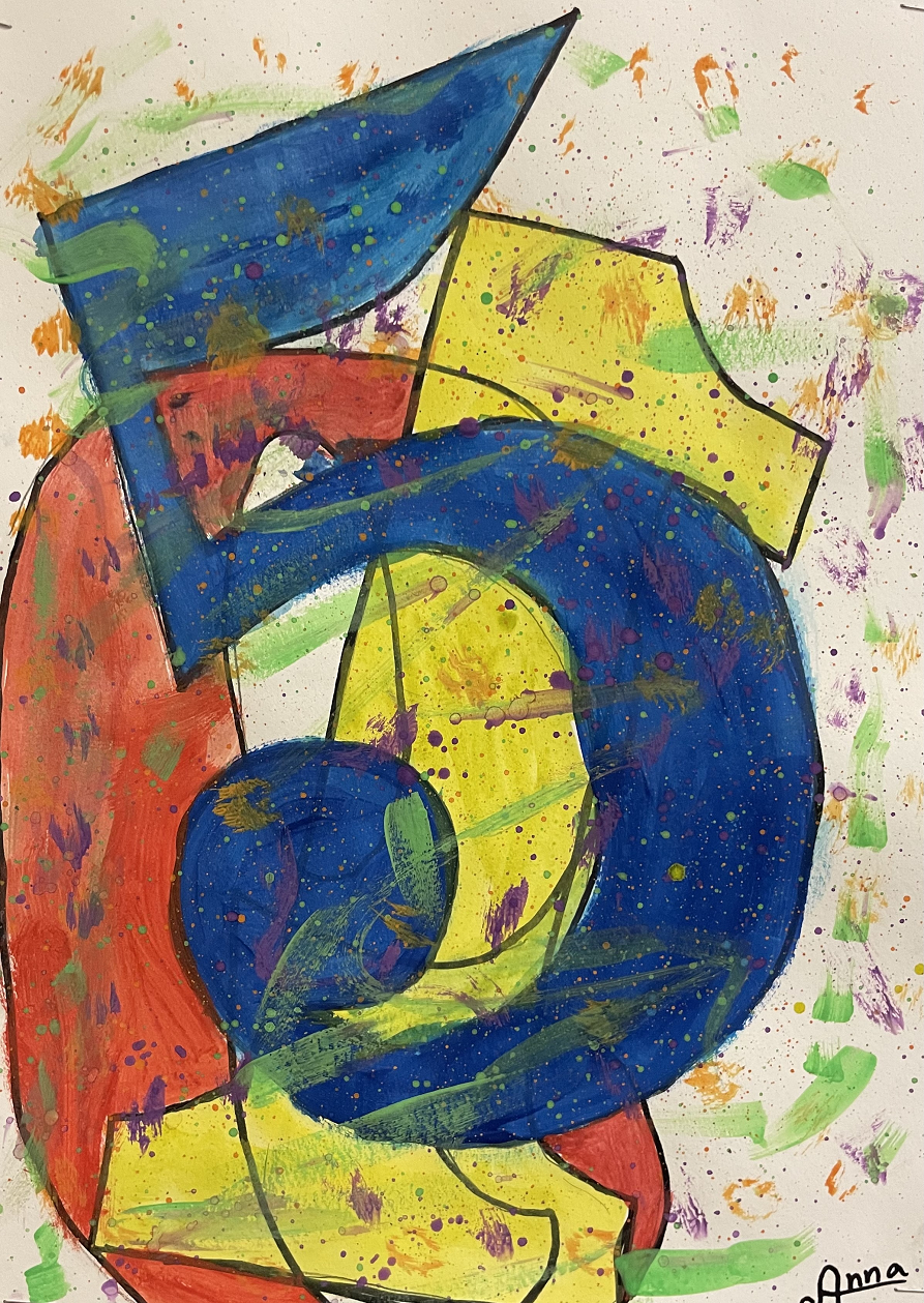 0-9 series based on the work of Jasper Johns